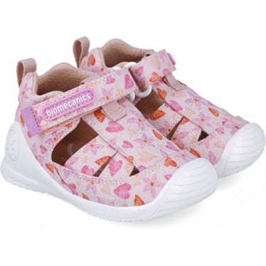 Biomecanics 252185 Erste Schritte Bedruckte Mädchensandalen ROSA_A032