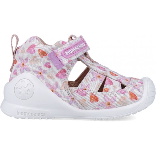 Biomecanics 252185 Erste Schritte Bedruckte Mädchensandalen BLANCO_B050 Biomecanics 252185 Erste Schritte Bedruckte Mädchensandalen BLANCO_B050