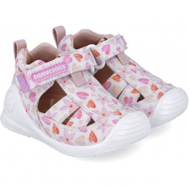 Biomecanics 252185 Erste Schritte Bedruckte Mädchensandalen BLANCO_B050