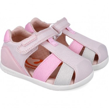 Biomecanics 252192 Metallic-Sandale für Mädchen ROSA_B032
