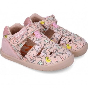 Biomecanics 252193 Sandalen mit Tiermuster für Mädchen ROSA_A032