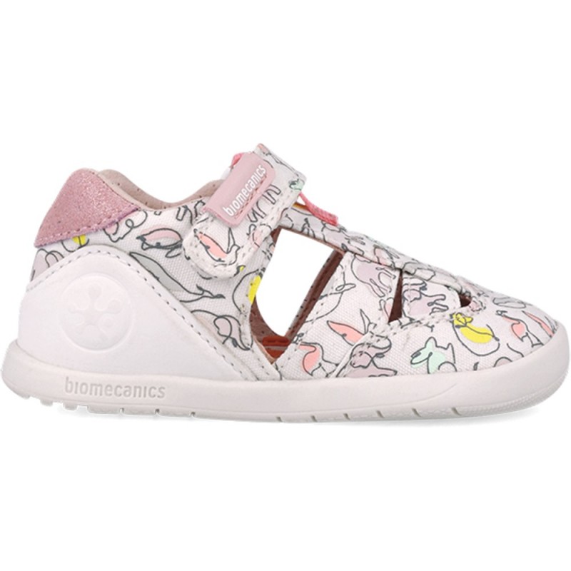 Biomecanics 252193 Sandalen mit Tiermuster für Mädchen BLANCO_B050