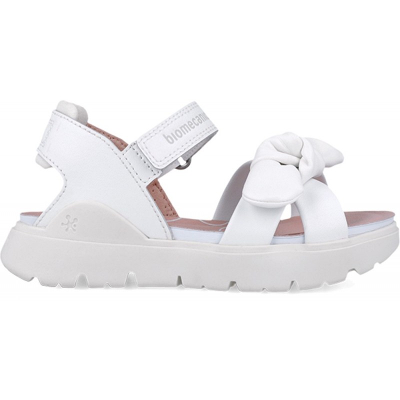 Biomecanics 252225 Bioflow Schleifensandalen für Mädchen BLANCO_B050