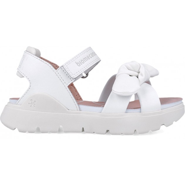 Biomecanics 252225 Bioflow Schleifensandalen für Mädchen BLANCO_B050
