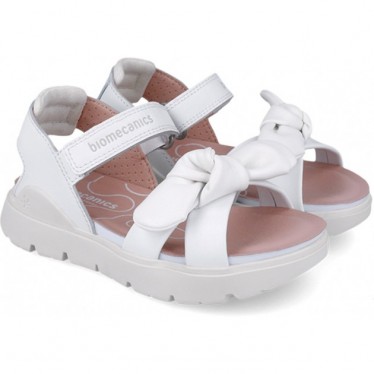 Biomecanics 252225 Bioflow Schleifensandalen für Mädchen BLANCO_B050
