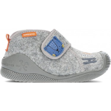 BIOMECANICS Kinderhausschuhe 241154 Filz GRIS