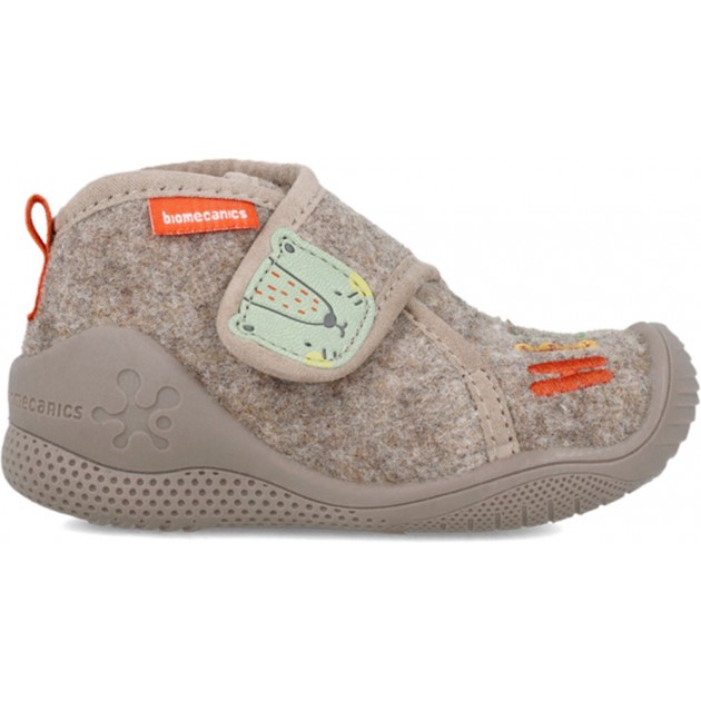 BIOMECANICS Kinderhausschuhe 241154 Filz TAUPE BIOMECANICS Kinderhausschuhe 241154 Filz TAUPE
