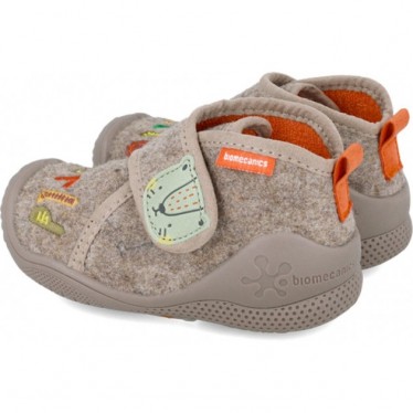 BIOMECANICS Kinderhausschuhe 241154 Filz TAUPE