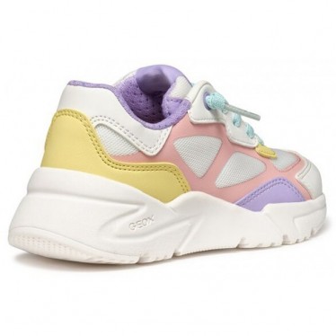 GEOX Loftus J55M2B Mädchen-Sneaker WHITE_MULTI