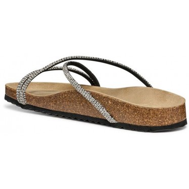GEOX Brionia D55Y3B Damensandalen BLACK_SILVER