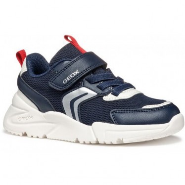 GEOX Loftus J55MQB Jungen-Sneaker NAVY_RED