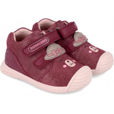BIOMECANICS Mädchenstiefeletten 241107 Wildleder FRAGOLA