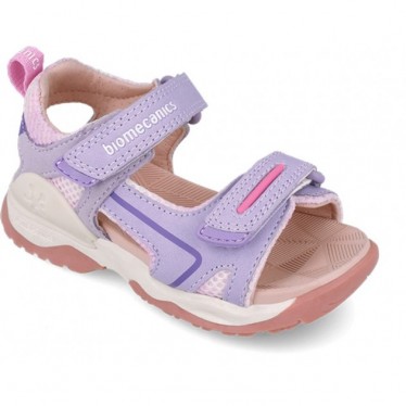 Biomecanics 252246 Biotrekking-Sandalen für Mädchen LILA_A164