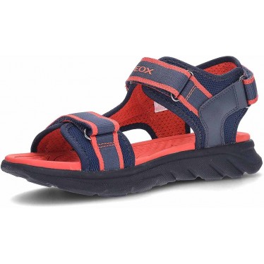 GEOX J45F1B J Sandale Airadyum für Jungen NAVY_RED