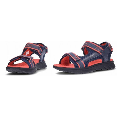 GEOX J45F1B J Sandale Airadyum für Jungen NAVY_RED