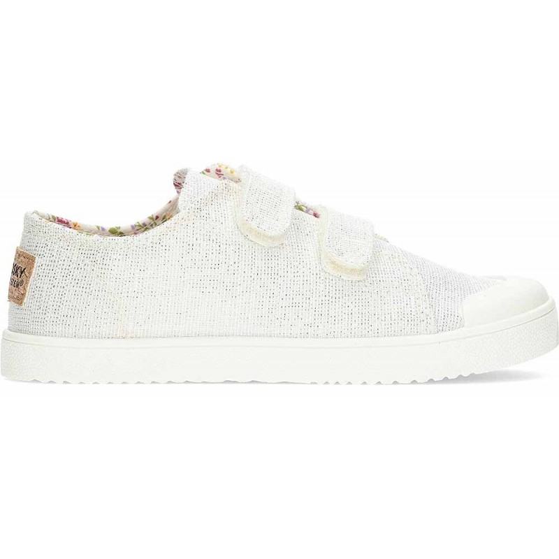 Barfuß-Canvas-Sneakers PABLOSKY 980050 BLANCO_PLATA