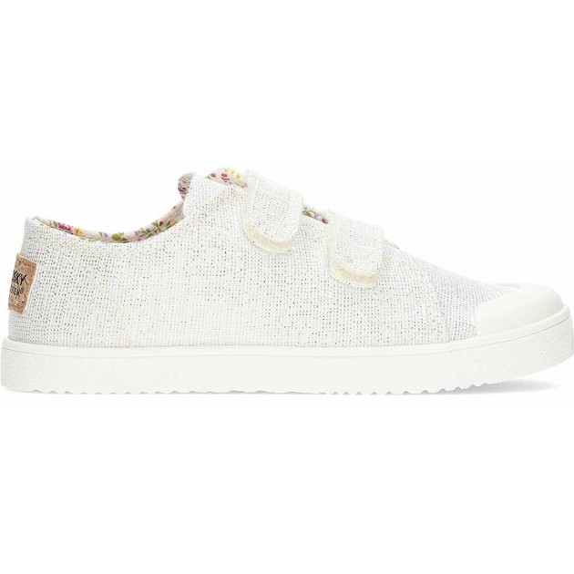 Barfuß-Canvas-Sneakers PABLOSKY 980050 BLANCO_PLATA Barfuß-Canvas-Sneakers PABLOSKY 980050 BLANCO_PLATA