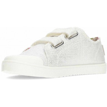 Barfuß-Canvas-Sneakers PABLOSKY 980050 BLANCO_PLATA