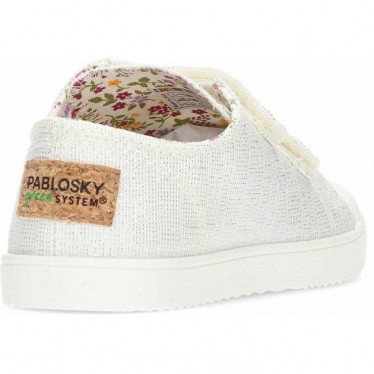 Barfuß-Canvas-Sneakers PABLOSKY 980050 BLANCO_PLATA