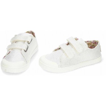Barfuß-Canvas-Sneakers PABLOSKY 980050 BLANCO_PLATA