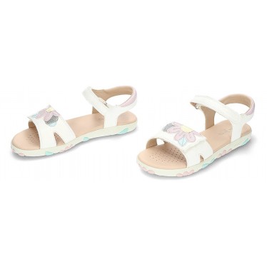 GEOX Haiti Mädchensandale J558ZB WHITE_PINK
