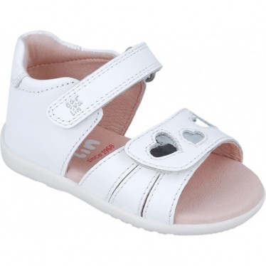 Garvalin 252302 Basic Hearts Sandalen für Mädchen BLANCO_B050