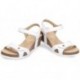 PANAMA JACK JULIABASICS SANDALEN WHITE