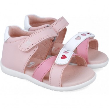 Garvalin 252304 Basic Hearts Sandalen für Mädchen ROSA_MAGNOLIA_A816
