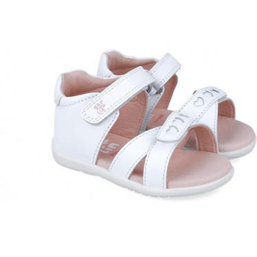 Garvalin 252304 Basic Hearts Sandalen für Mädchen BLANCO_C050