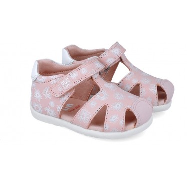 Garvalin 252305 Basic Sandalen mit Blumenmuster für Mädchen ROSA_A032