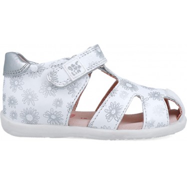 Garvalin 252305 Basic Sandalen mit Blumenmuster für Mädchen BLANCO_B050