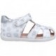 Garvalin 252305 Basic Sandalen mit Blumenmuster für Mädchen BLANCO_B050