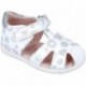 Garvalin 252305 Basic Sandalen mit Blumenmuster für Mädchen BLANCO_B050