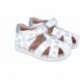 Garvalin 252305 Basic Sandalen mit Blumenmuster für Mädchen BLANCO_B050