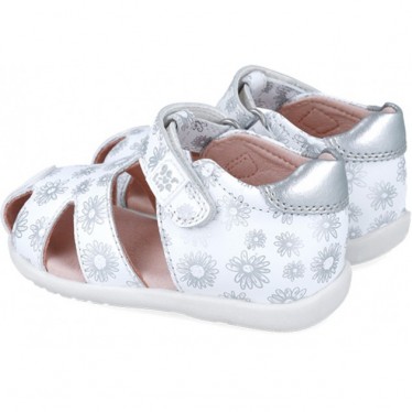 Garvalin 252305 Basic Sandalen mit Blumenmuster für Mädchen BLANCO_B050