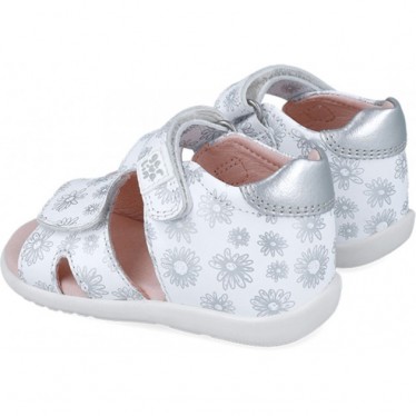Garvalin 252306 Sandalen mit Blumenmuster für Mädchen BLANCO_B050