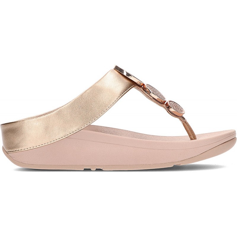 FitFlop HJ1 Halo Bead-Circle Metallic-Sandalen ROSE_GOLD