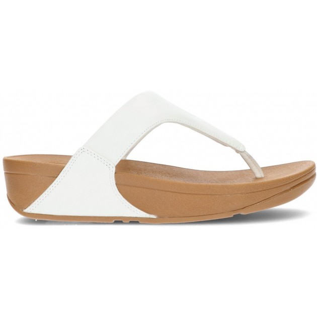 FITFLOP SANDALEN LULU LEDER TOEPOST WHITE FITFLOP SANDALEN LULU LEDER TOEPOST WHITE