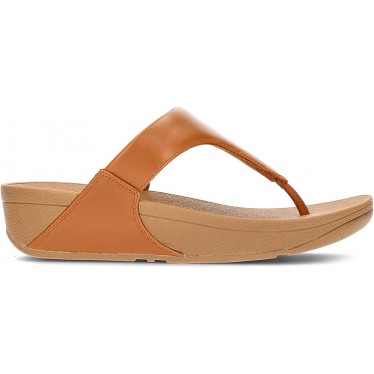 FITFLOP SANDALEN LULU LEDER TOEPOST TAN