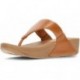 FITFLOP SANDALEN LULU LEDER TOEPOST TAN