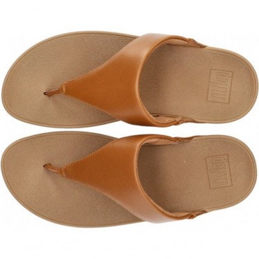 FITFLOP SANDALEN LULU LEDER TOEPOST TAN