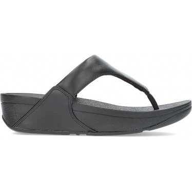 FITFLOP SANDALEN LULU LEDER TOEPOST BLACK