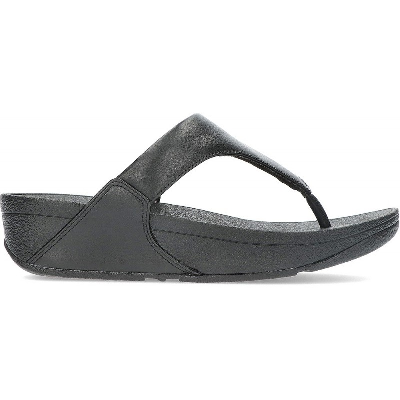 FITFLOP SANDALEN LULU LEDER TOEPOST BLACK