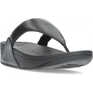 FITFLOP SANDALEN LULU LEDER TOEPOST BLACK