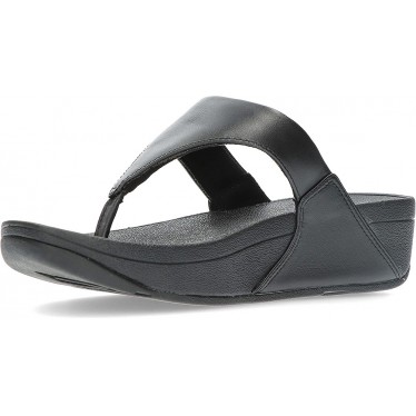 FITFLOP SANDALEN LULU LEDER TOEPOST BLACK