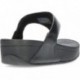 FITFLOP SANDALEN LULU LEDER TOEPOST BLACK