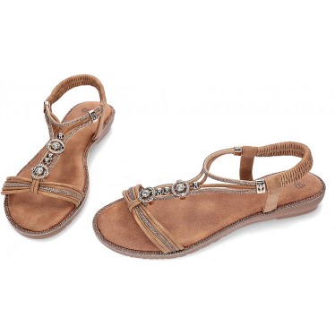 EXE 80137 Damensandalen STRASS_CAMEL
