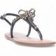 EXE ANGELINA-128 Flache Damensandale STRASS_BLACK