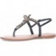 EXE ANGELINA-128 Flache Damensandale STRASS_BLACK