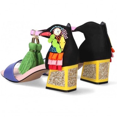 EXE LUISA210 SANDALEN BLACK_PURPLE